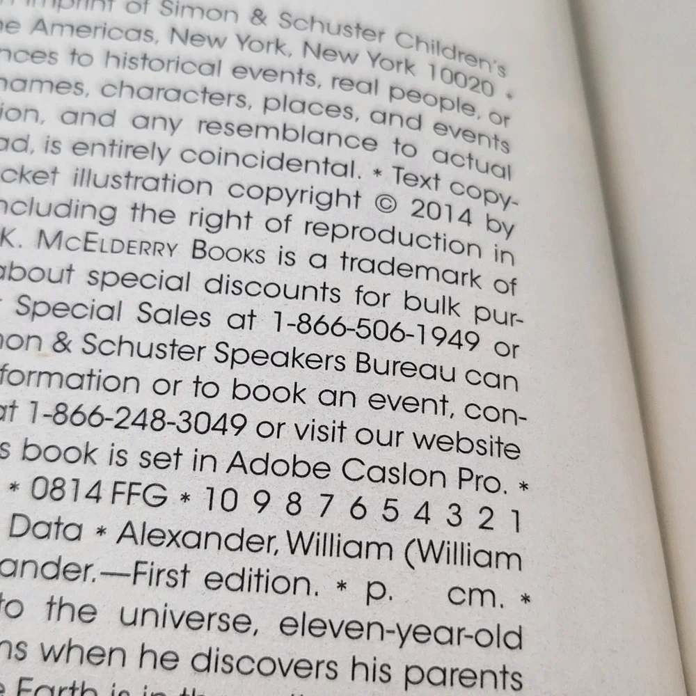 William Alexander Ambassador Hardcover First Edition Signed Sci-Fi Excellent